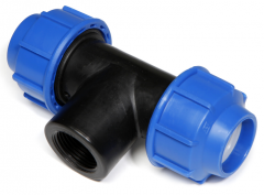 PE - PP T-Stück 40x40 mm - 1" IG